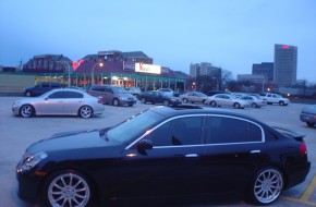 Silver and Black G35 Sedans