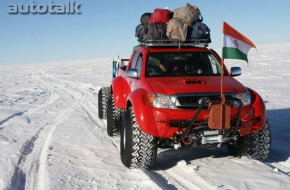 Toyota Hilux in Antartica