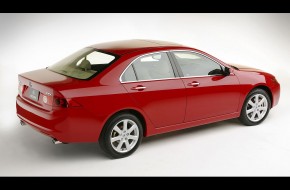 Acura TSX side view in red