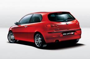 Alfa Romeo 147 Red Back View