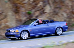 BMW  3Series, blue convertible