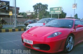 Ferrari Zipping through Karachi Streets