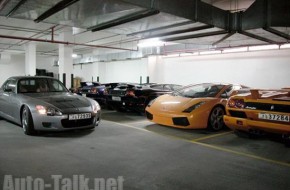 Dubai Lamborghini Parking Deck