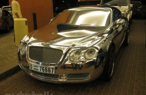 Chrome Bentley Continental GT Speed in Dubai