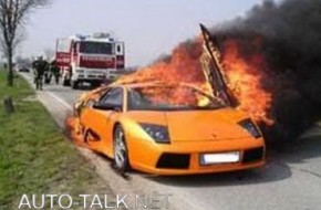 Lamborghini On Fire