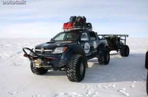 Toyota Hilux in Antartica