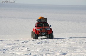 Toyota Hilux in Antartica