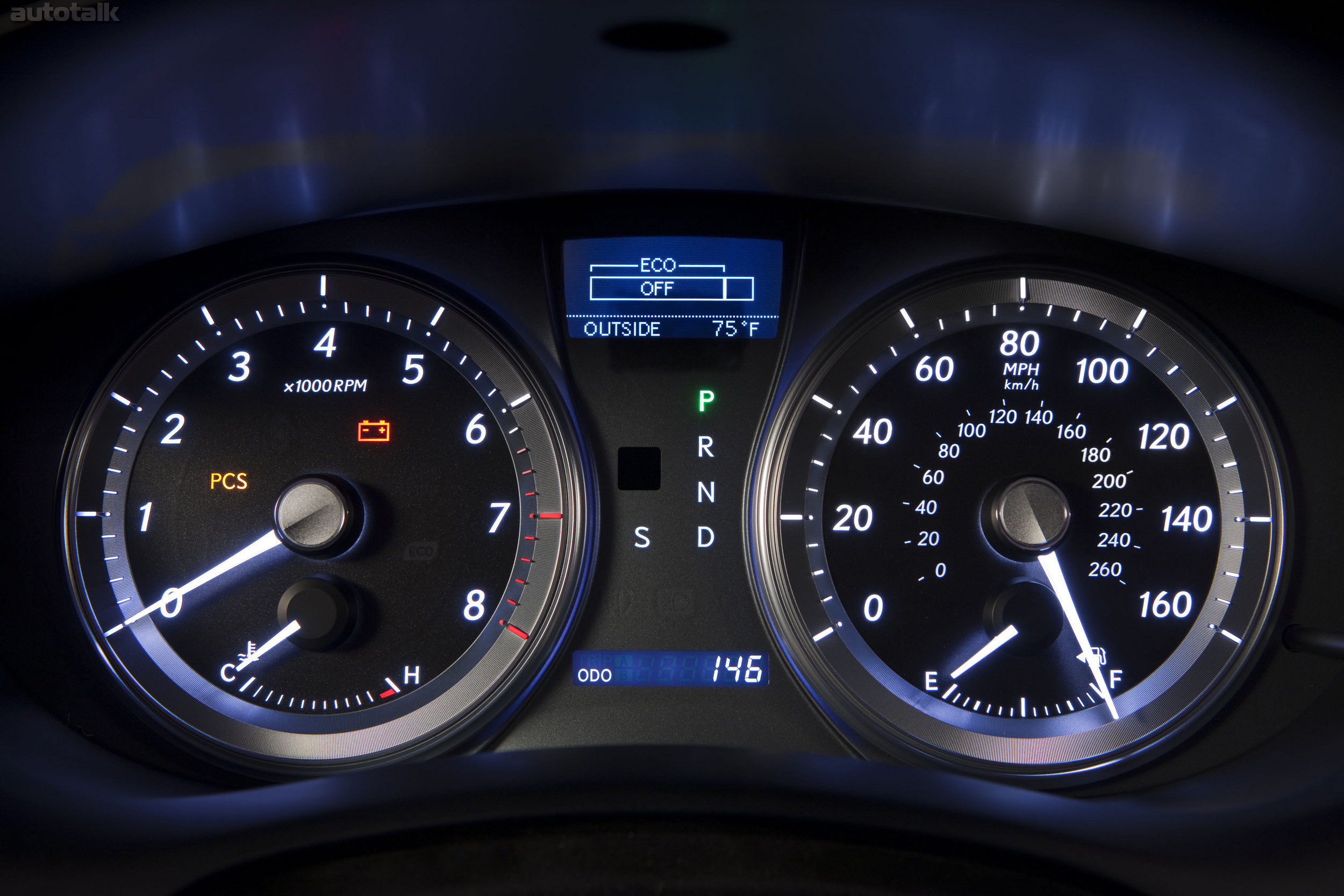 2010 Lexus ES 350 Speedometer