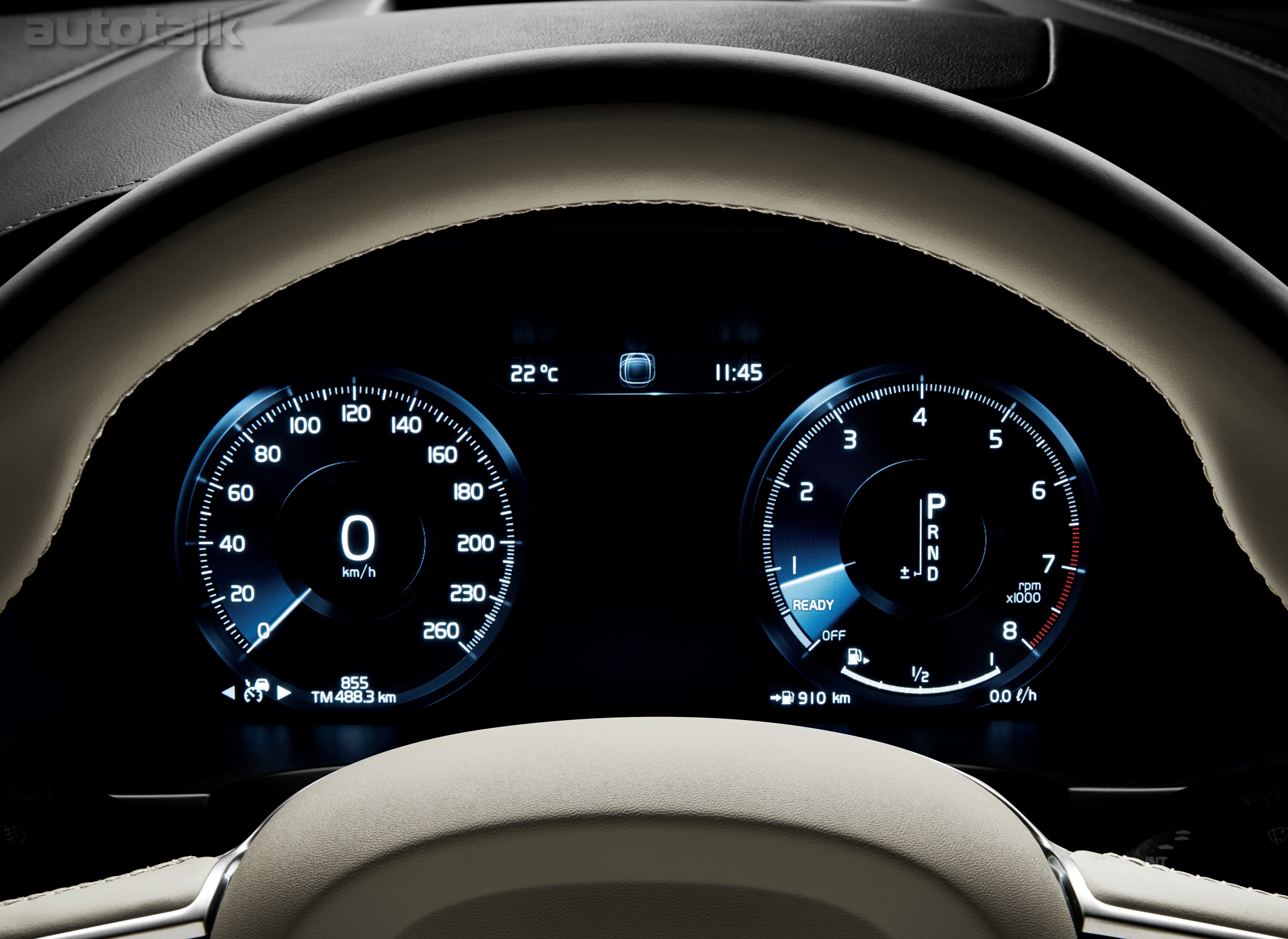 2017 Volvo V90 Driver Display