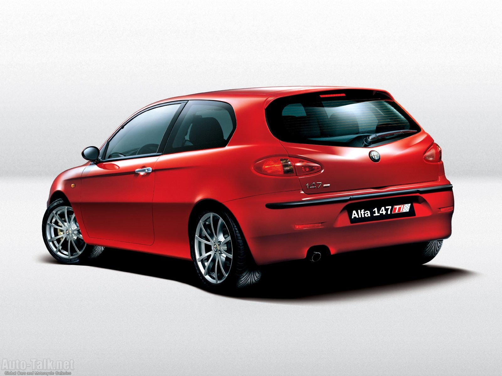 Alfa Romeo 147 Red Back View