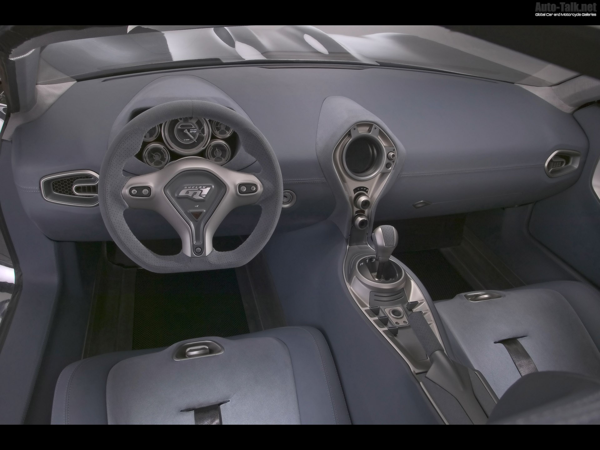 Interior of the 2005 Ford Shelby GR-1 Concept Aluminum