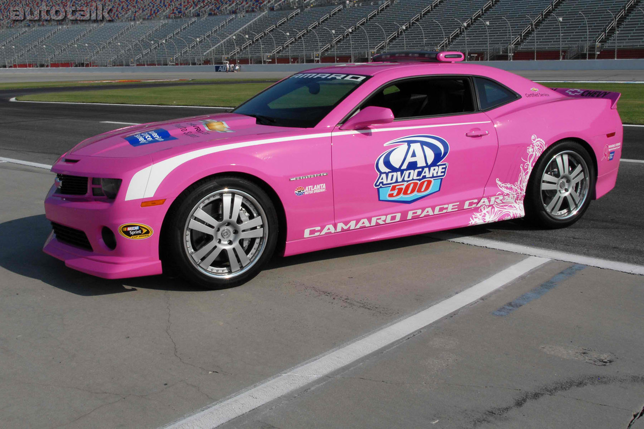 Pink Camaro NASCAR pace car