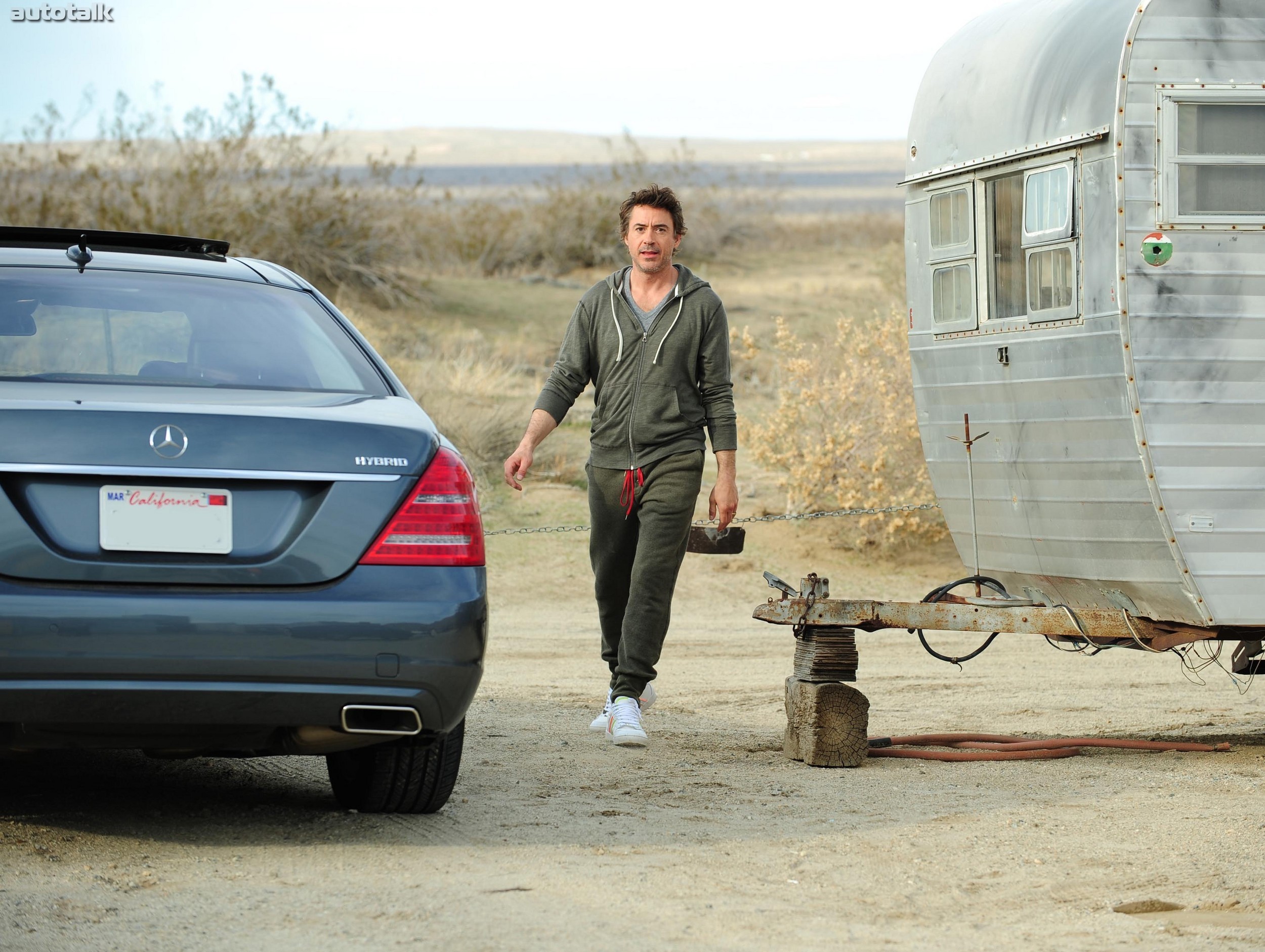 Robert Downey Jr. with Mercedes-Benz S400 HYBRID