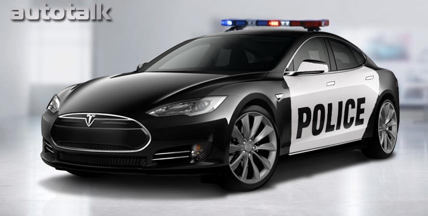 Tesla Model S Police Car