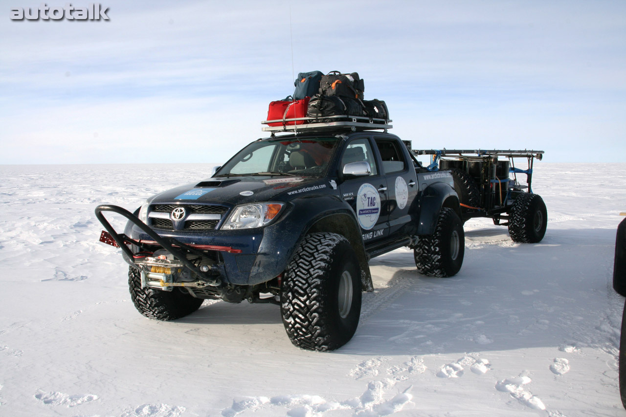 Toyota Hilux in Antartica