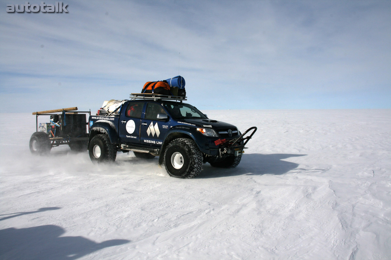 Toyota Hilux in Antartica