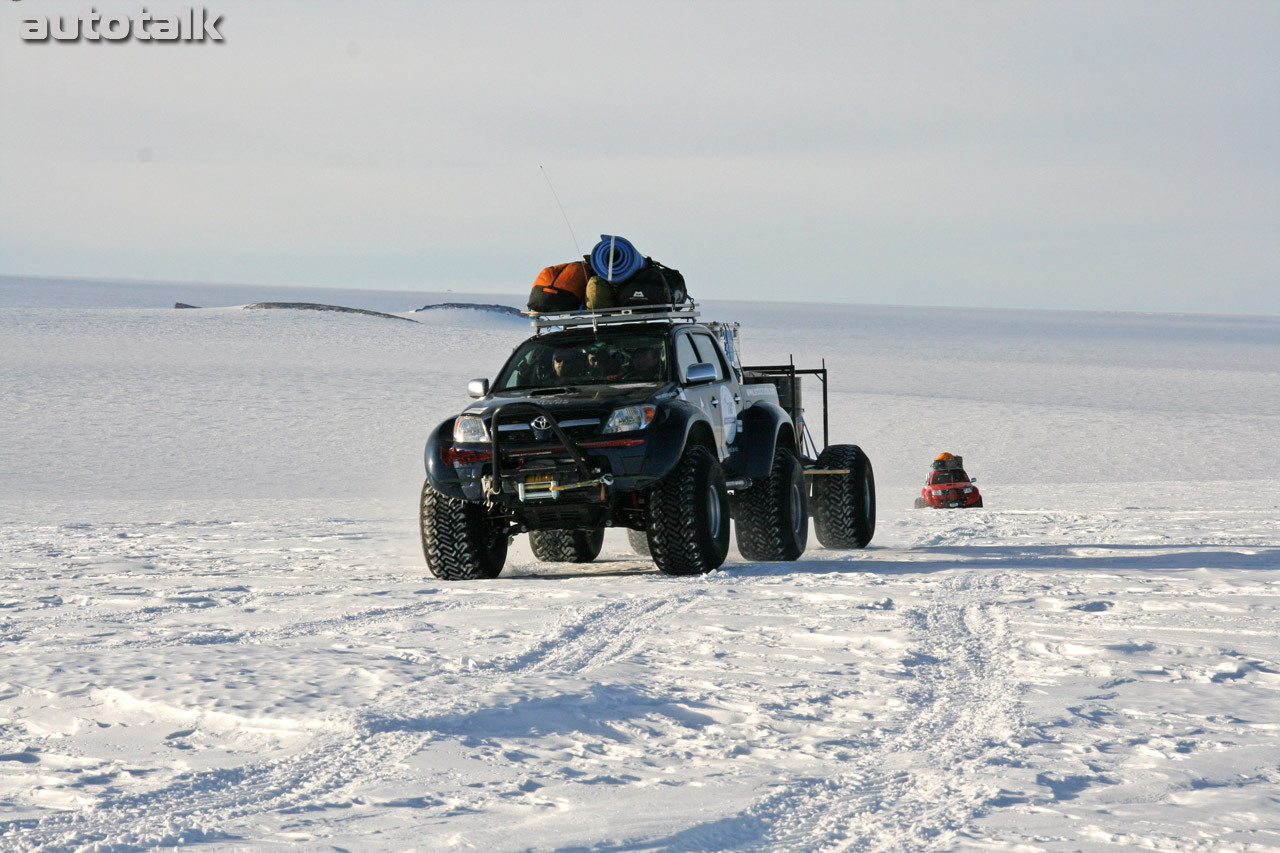 Toyota Hilux in Antartica
