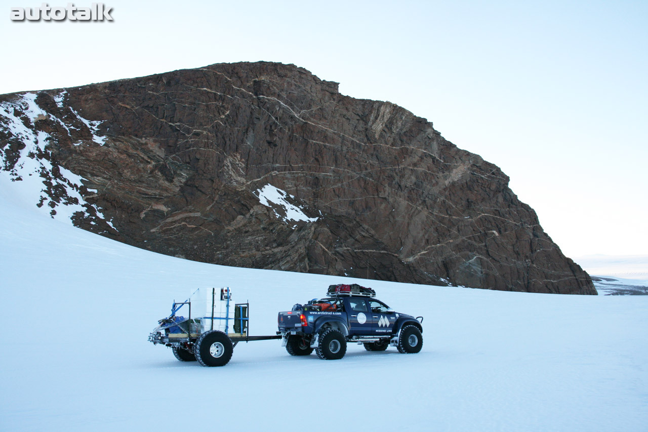Toyota Hilux in Antartica