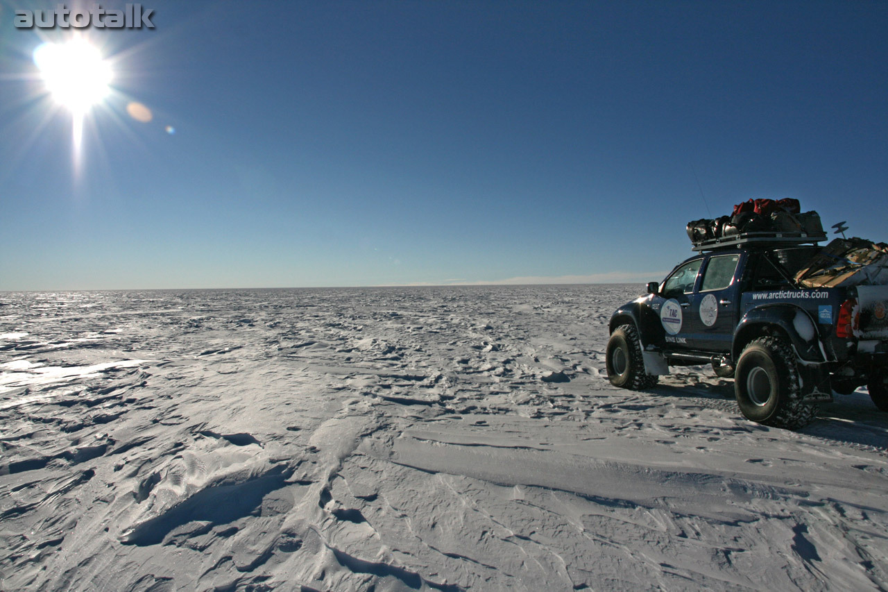 Toyota Hilux in Antartica
