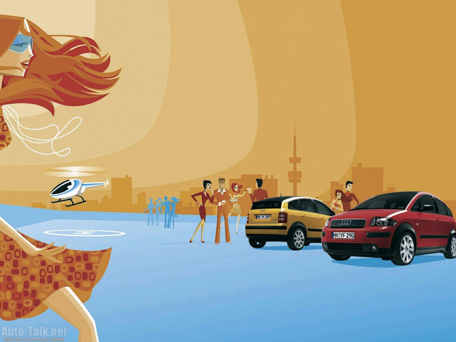 Various Audi Automobiles