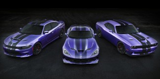 2016 Dodge Hellcats Exclusive Stripes, Plum Crazy Paint