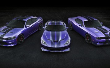 2016 Dodge Hellcats Exclusive Stripes, Plum Crazy Paint